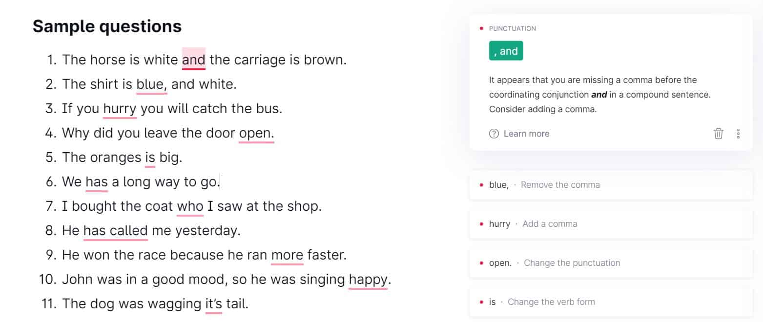 Grammarly vs Prowritingaid